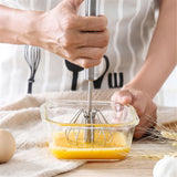 Mixer Semi-automático em aço inoxidável - Perfeito para fazer omeletes e panquecas para o café da manhã!
